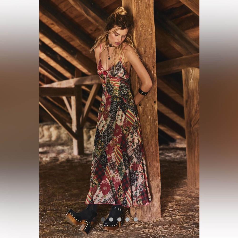 NWT Free People ‘‘tis the season” Maxi Dress